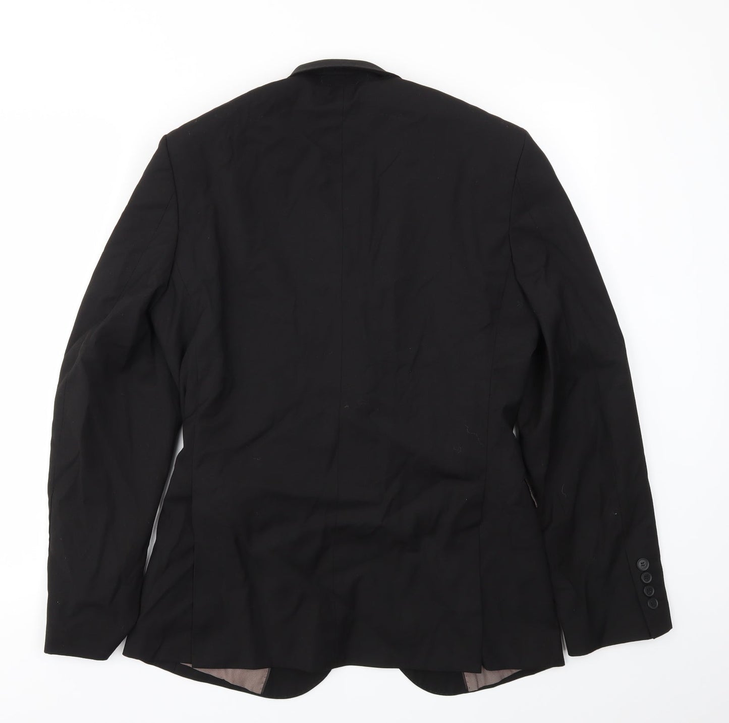 Mens UK Size 38 Cedar Wood State Regular Black Suit Jacket