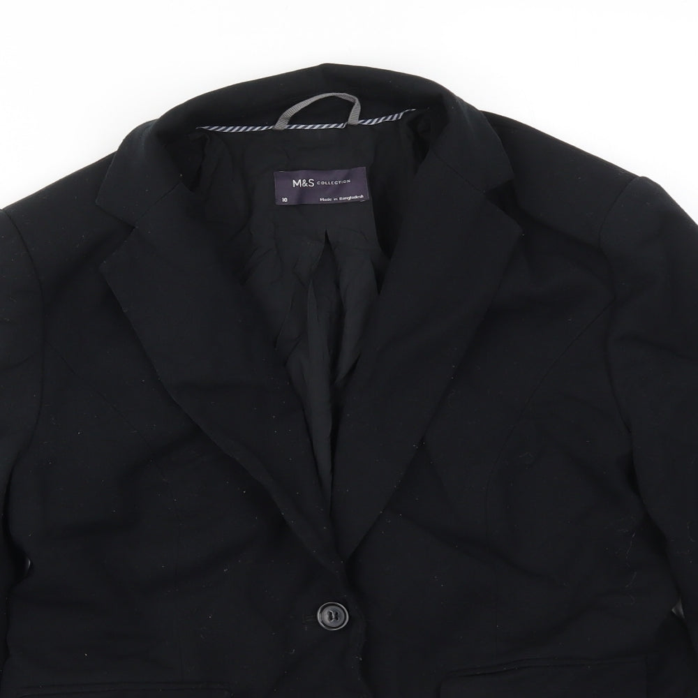 M&S Womens Black   Jacket Blazer Size 10