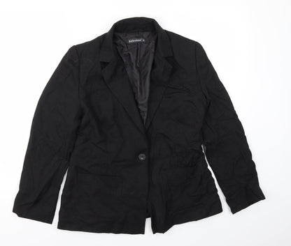 Reflections Womens Black   Jacket Blazer Size 14