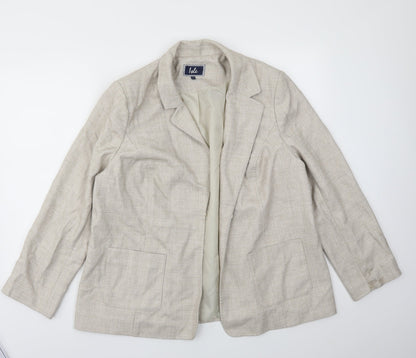 ISLE Womens Beige   Jacket Blazer Size 20