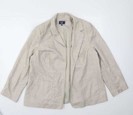 ISLE Womens Beige   Jacket Blazer Size 20
