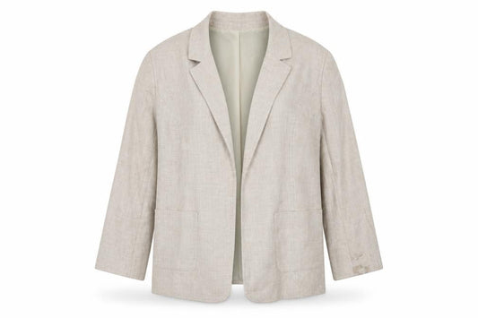 Womens UK Size 20 ISLE Regular Beige Blazer