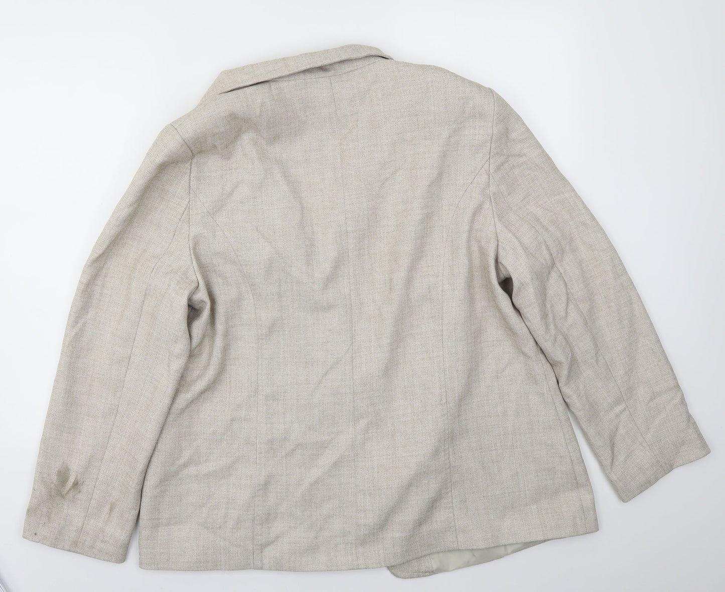 ISLE Womens Beige   Jacket Blazer Size 20