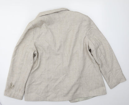 ISLE Womens Beige   Jacket Blazer Size 20