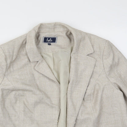 ISLE Womens Beige   Jacket Blazer Size 20