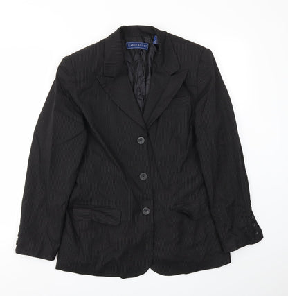 Karen Scott Womens Black   Jacket Blazer Size 12