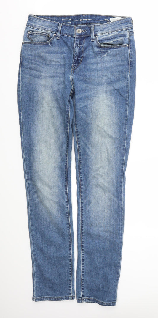 Womens UK Size 30 DENIM Regular Fit Skinny Blue Jeans