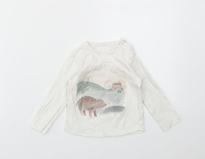 TU Baby Multicoloured Animal Print  Basic T-Shirt Size 6-9 Months