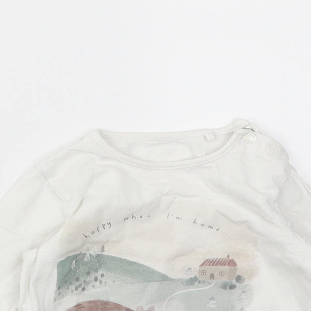 TU Baby Multicoloured Animal Print  Basic T-Shirt Size 6-9 Months