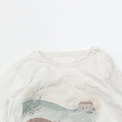 TU Baby Multicoloured Animal Print  Basic T-Shirt Size 6-9 Months
