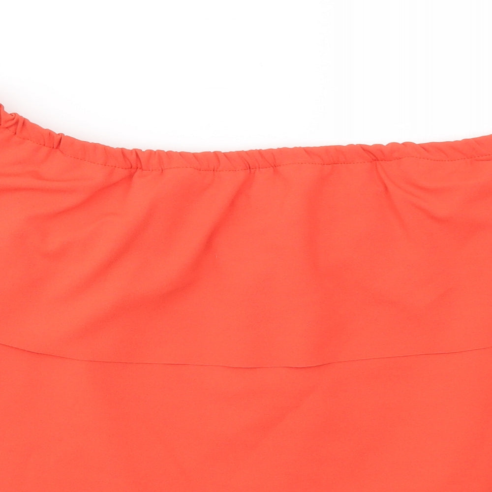 Womens UK Size 16 Wearhouse Orange Basic Blouse