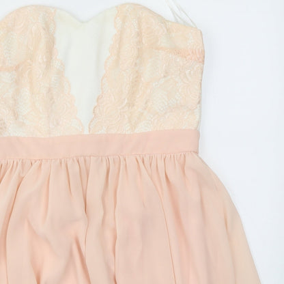 Boohoo Womens Multicoloured Geometric  Fit & Flare  Size 12