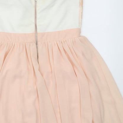 Boohoo Womens Multicoloured Geometric  Fit & Flare  Size 12