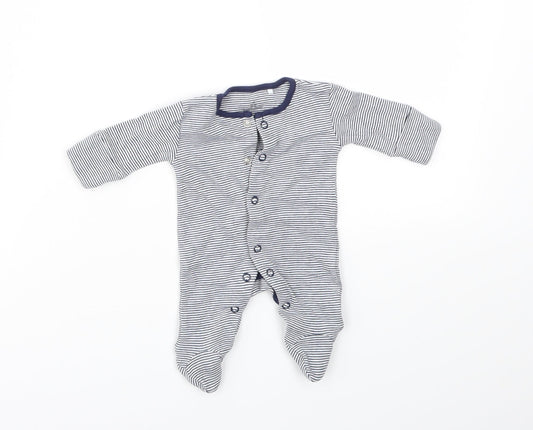 NEXT  Blue Striped  Babygrow One-Piece Size Newborn