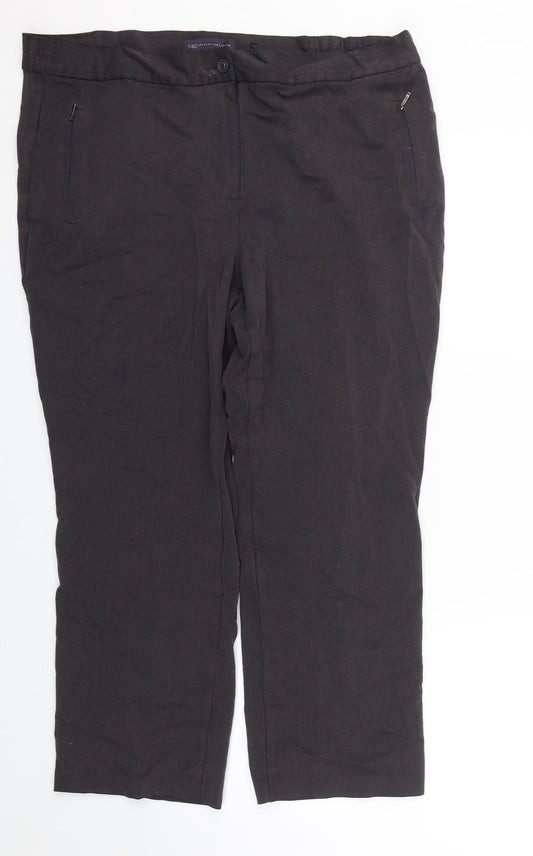 Womens UK Size 16 M&S Slim Fit  Blue Trousers