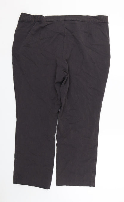Womens UK Size 16 M&S Slim Fit  Blue Trousers