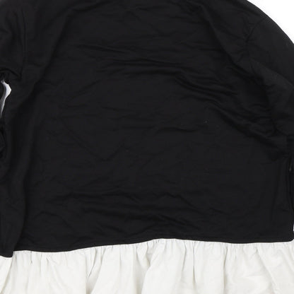 Womens UK Size 8 PRETTYLITTLETHING Black Basic T-Shirt