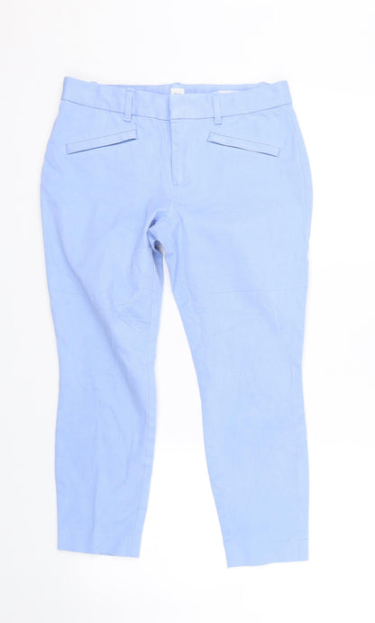 Womens UK Size 6 Gap Regular Fit Carrot Blue Trousers