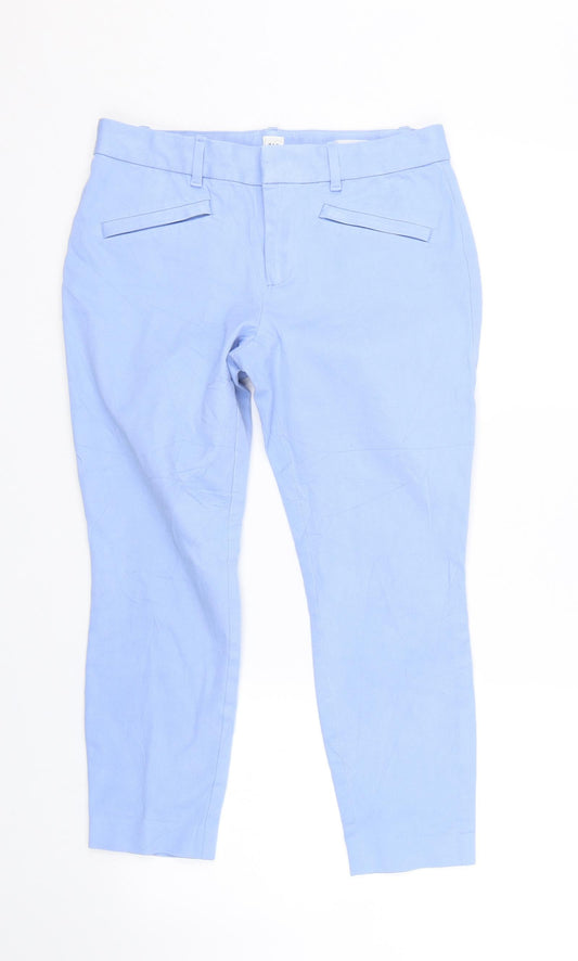 Womens UK Size 6 Gap Regular Fit Carrot Blue Trousers