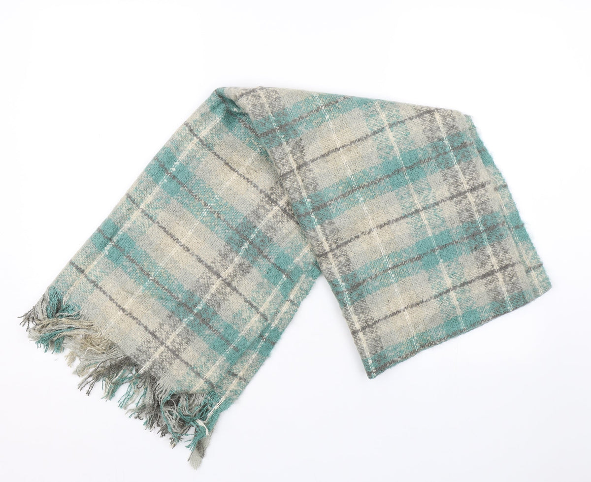 Preworn Womens Green Check   Scarf