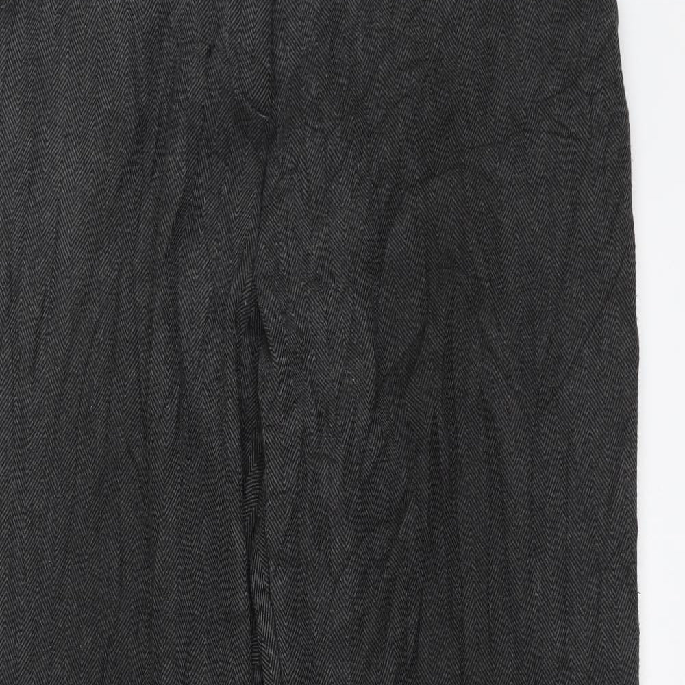 Womens UK Size 35 in Preworn Regular Fit  Grey Trousers