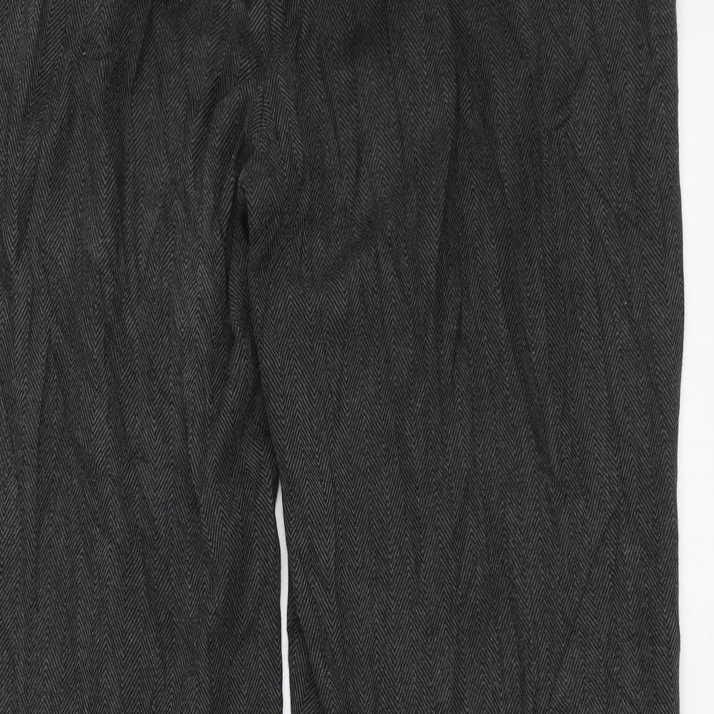 Womens UK Size 35 in Preworn Regular Fit  Grey Trousers
