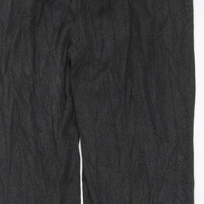 Womens UK Size 35 in Preworn Regular Fit  Grey Trousers