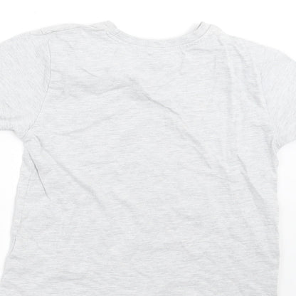 Primark Boys Grey   Basic T-Shirt Size 3-4 Years  - Surf Boards