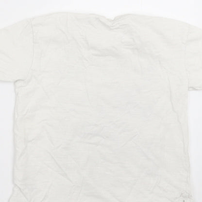 NEXT Boys White   Basic T-Shirt Size 4 Years  - Camo detail