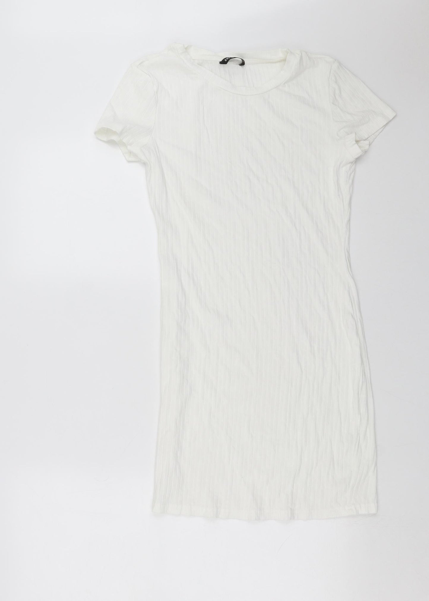 SheIn Womens White   T-Shirt Dress  Size M