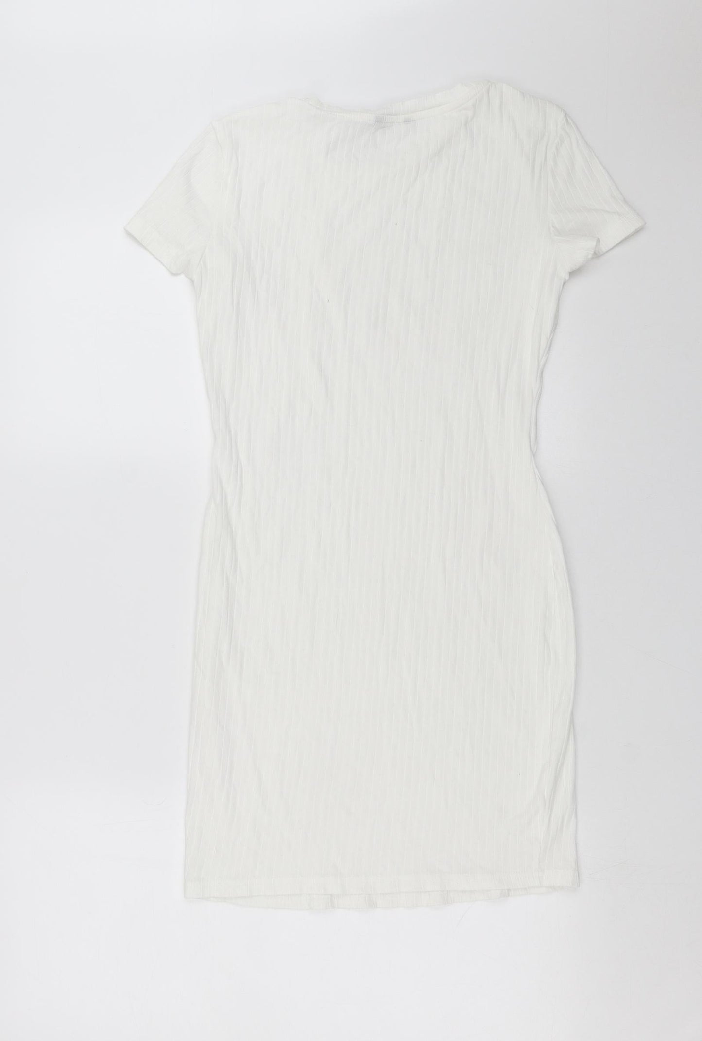 SheIn Womens White   T-Shirt Dress  Size M