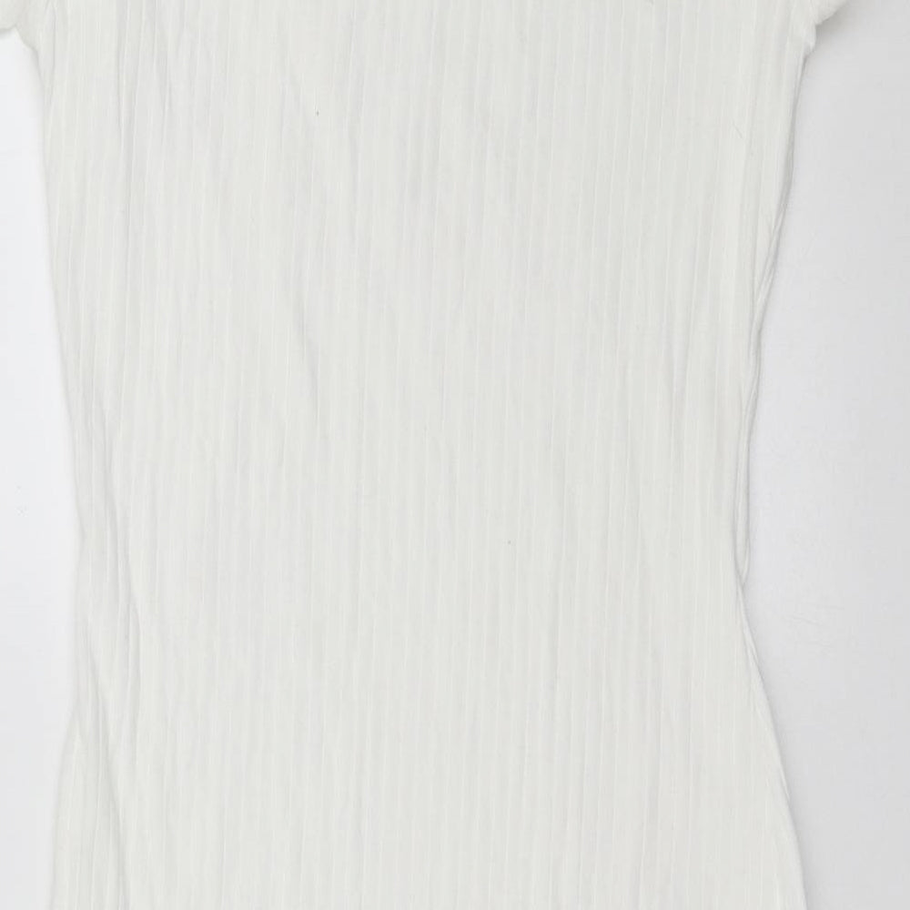 SheIn Womens White   T-Shirt Dress  Size M