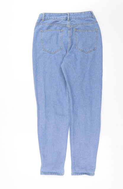 Boohoo Womens Blue  Denim Mom Jeans Size 10 L28 in