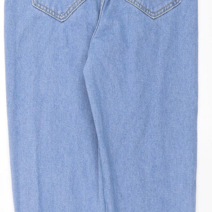 Boohoo Womens Blue  Denim Mom Jeans Size 10 L28 in