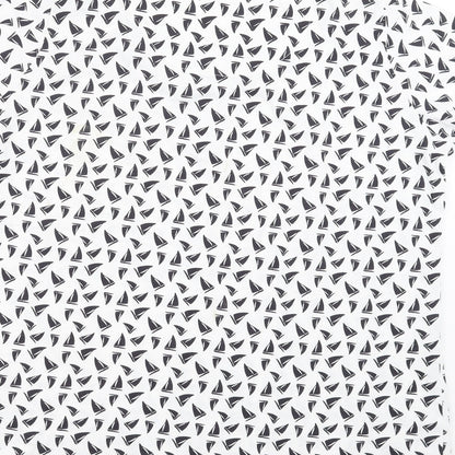 EWM Womens White   Basic T-Shirt Size M  - boat pattern