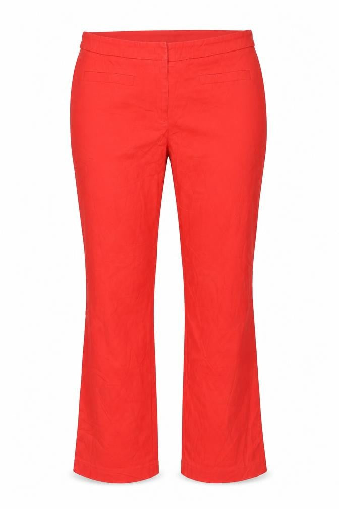 Womens UK Size 34 in Cambio Regular Fit  Red Trousers