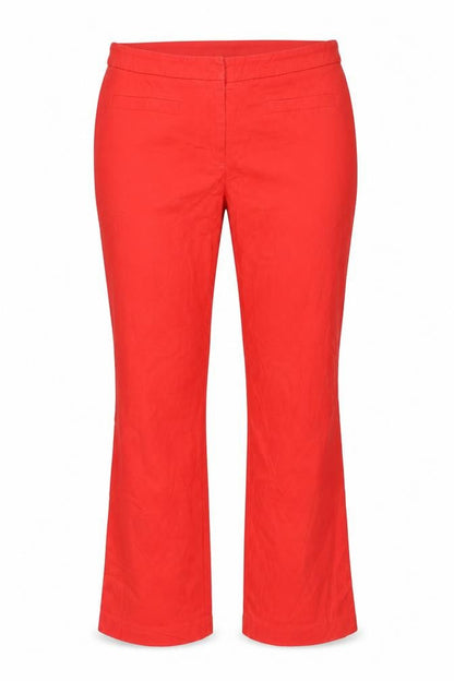 Womens UK Size 34 in Cambio Regular Fit  Red Trousers