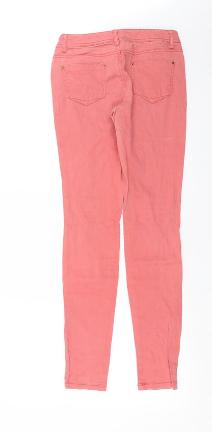 Primark Womens Pink  Denim Skinny Jeans Size 8 L30 in