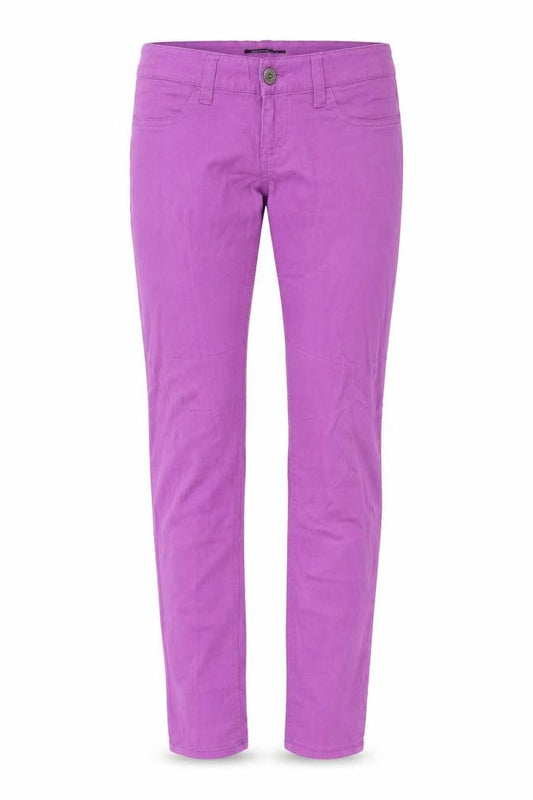 Womens UK Size S Fishbone Extra-Slim Fit Skinny Purple Jeans