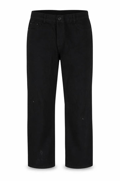 Mens UK Size 34 in alfredo pauly Regular Fit Straight Black Jeans