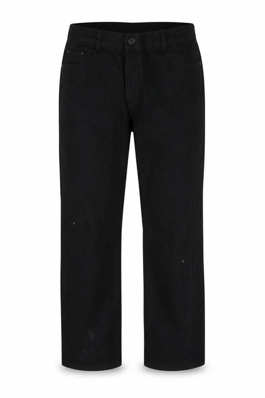Mens UK Size 34 in alfredo pauly Regular Fit Straight Black Jeans