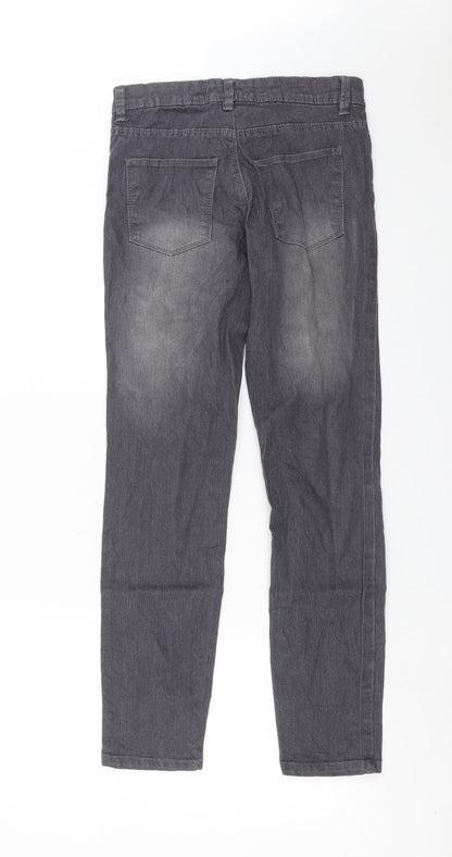Womens UK Size 8 Janina Slim Fit Straight Grey Jeans