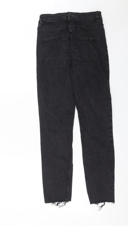 Womens UK Size 10 Lindex Extra-Slim Fit Skinny Black Jeans