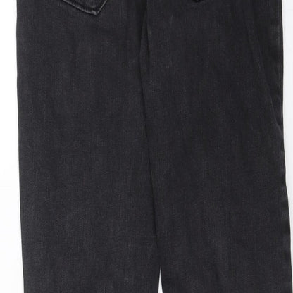 Womens UK Size 10 Lindex Extra-Slim Fit Skinny Black Jeans