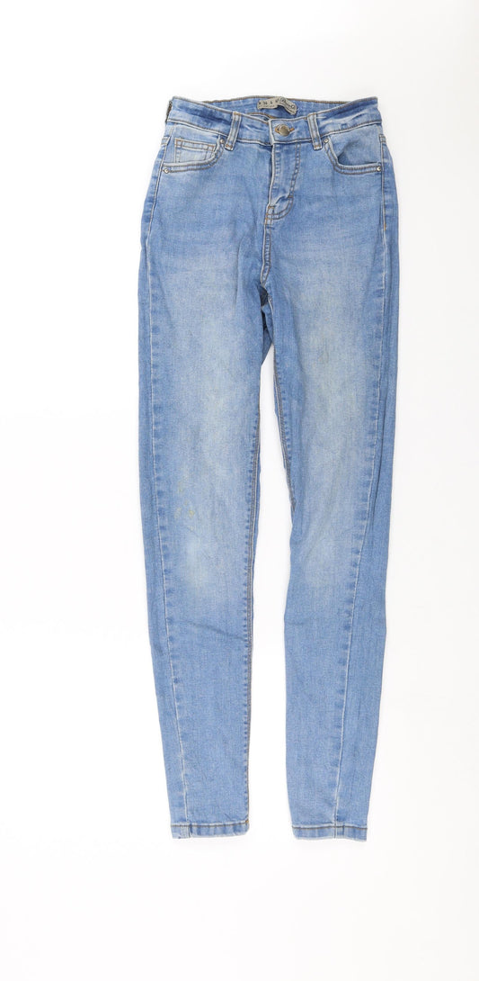 Primark Womens Blue  Denim Skinny Jeans Size 8 L29 in