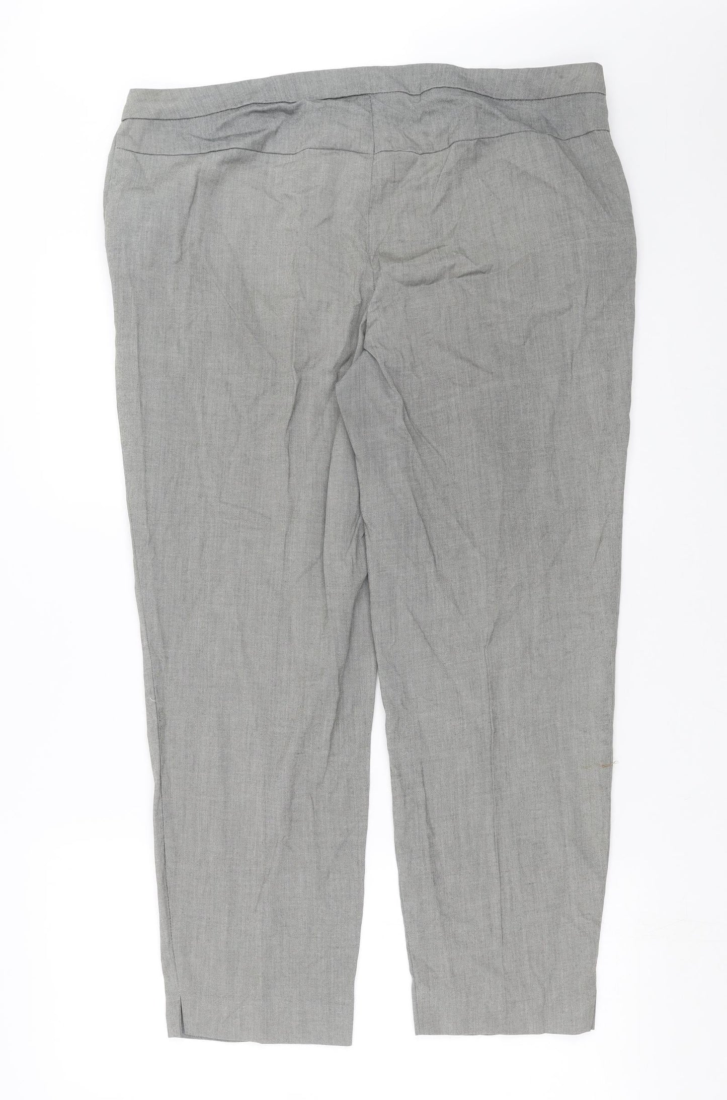 New Look Womens Grey   Trousers  Size 16 L26 in
