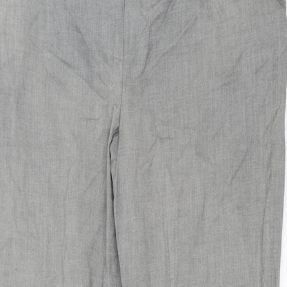 New Look Womens Grey   Trousers  Size 16 L26 in