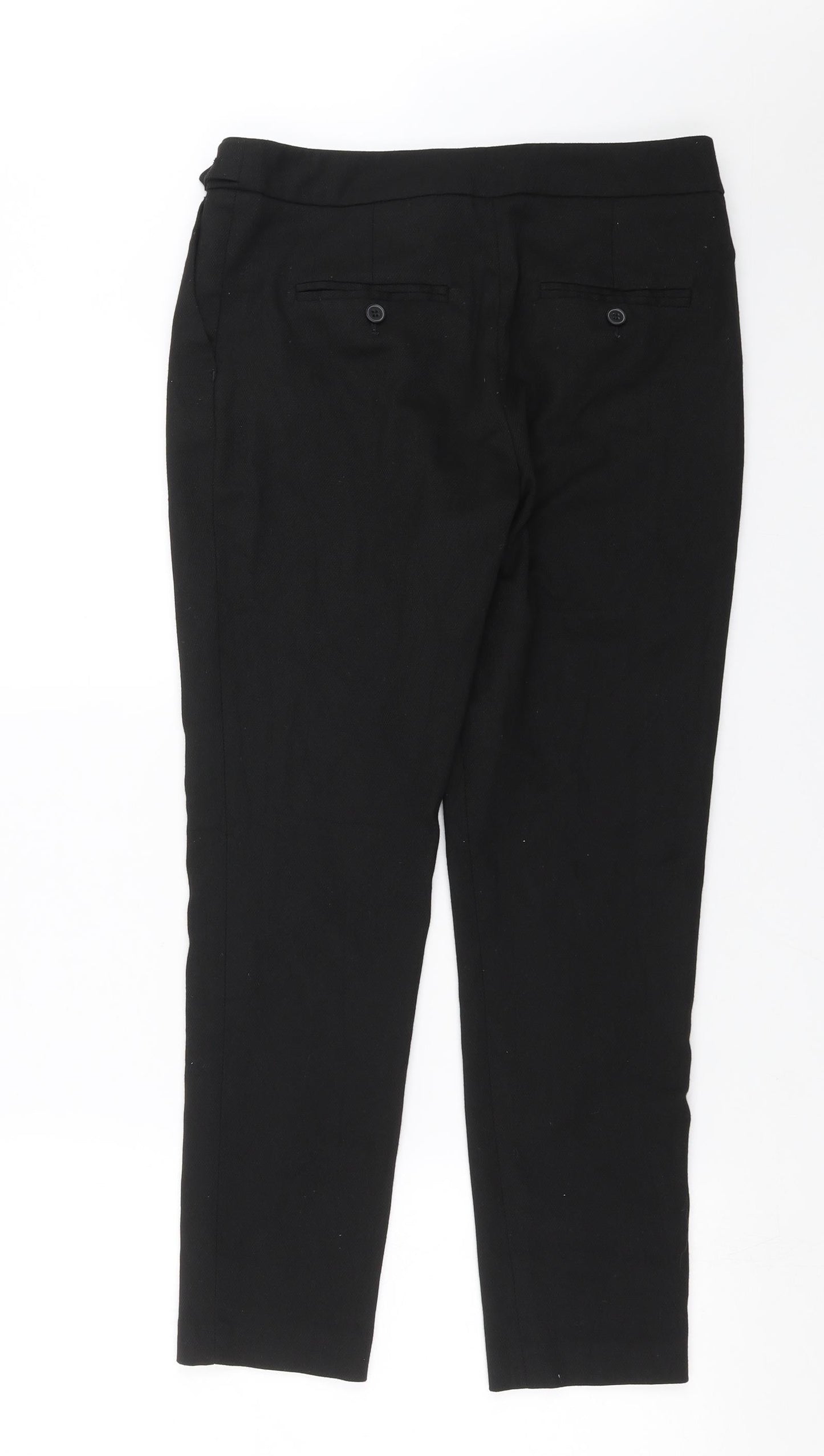 Womens UK Size 8 NEXT Regular Fit  Black Trousers
