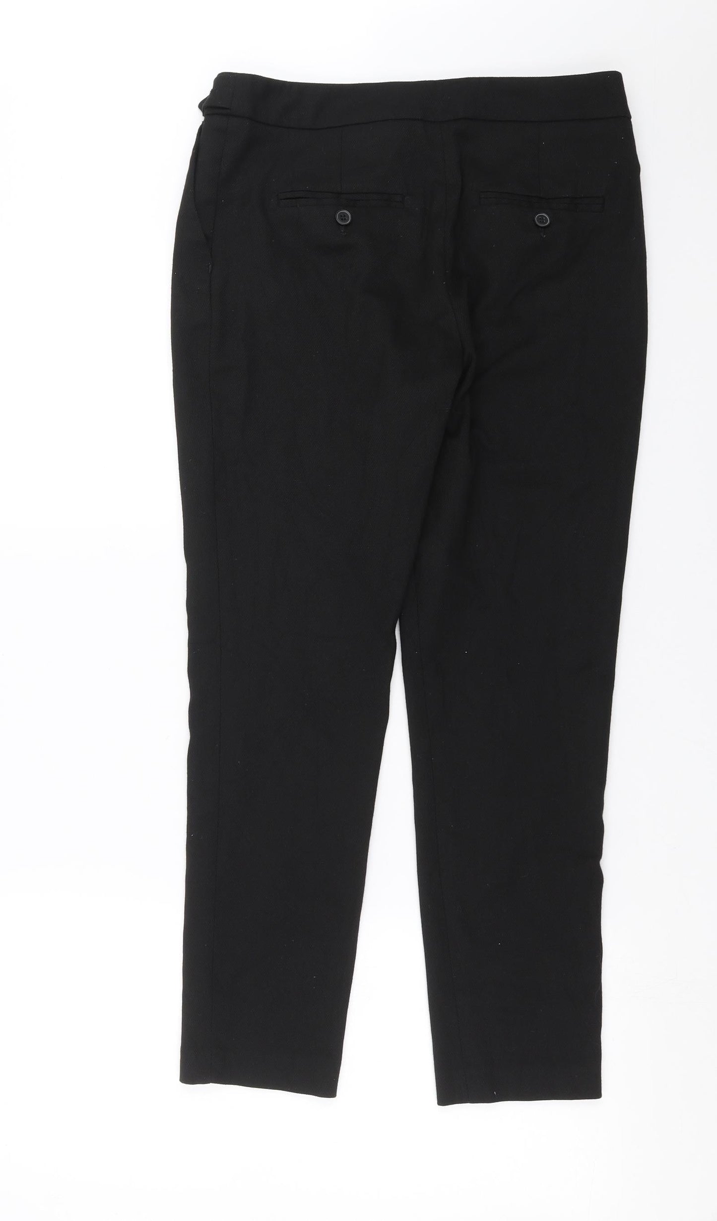 Womens UK Size 8 NEXT Regular Fit  Black Trousers