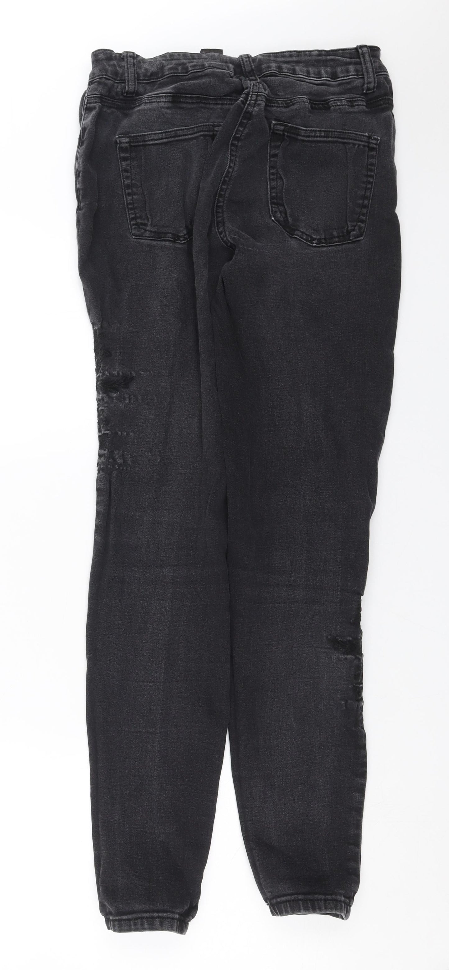 NEXT Womens Grey  Denim Skinny Jeans Size 10 L30 in - Embroidered detail